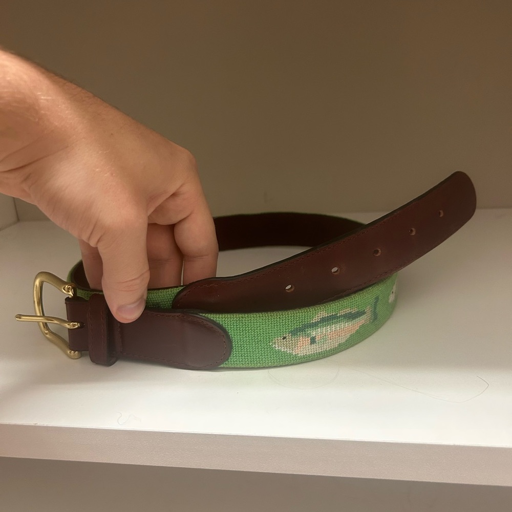 Tucker Blair needlepoint belt size 30 waist